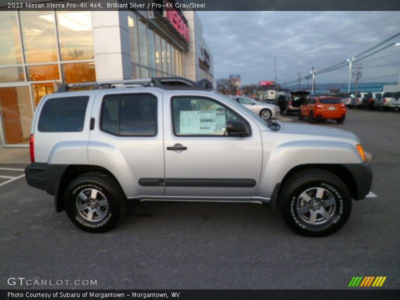 Brilliant Silver / Pro-4X Gray/Steel 2013 Nissan Xterra Pro-4X 4x4