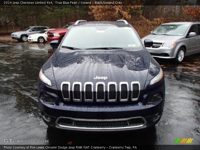 True Blue Pearl / Iceland - Black/Iceland Gray 2014 Jeep Cherokee Limited 4x4