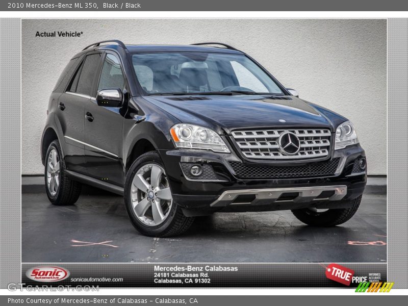 Black / Black 2010 Mercedes-Benz ML 350