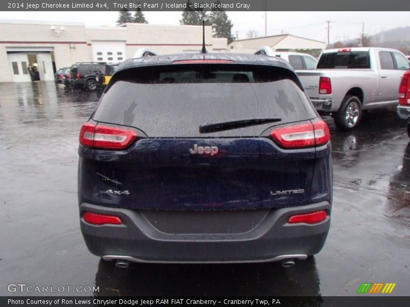 True Blue Pearl / Iceland - Black/Iceland Gray 2014 Jeep Cherokee Limited 4x4