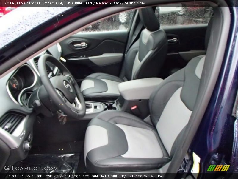 Front Seat of 2014 Cherokee Limited 4x4