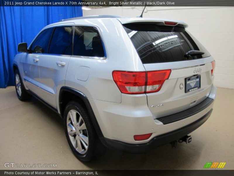 Bright Silver Metallic / Black/Dark Olive 2011 Jeep Grand Cherokee Laredo X 70th Anniversary 4x4