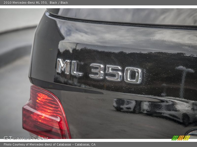 Black / Black 2010 Mercedes-Benz ML 350