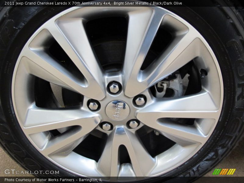 Bright Silver Metallic / Black/Dark Olive 2011 Jeep Grand Cherokee Laredo X 70th Anniversary 4x4