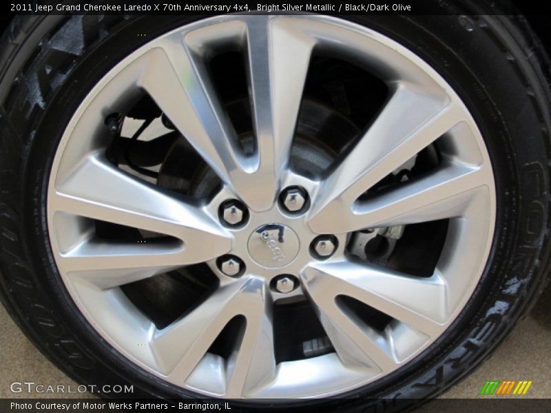 Bright Silver Metallic / Black/Dark Olive 2011 Jeep Grand Cherokee Laredo X 70th Anniversary 4x4