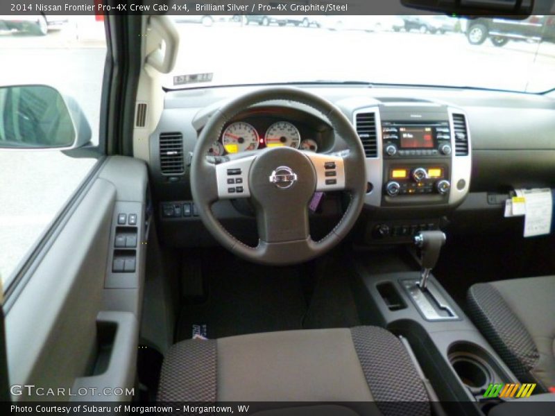 Brilliant Silver / Pro-4X Graphite/Steel 2014 Nissan Frontier Pro-4X Crew Cab 4x4