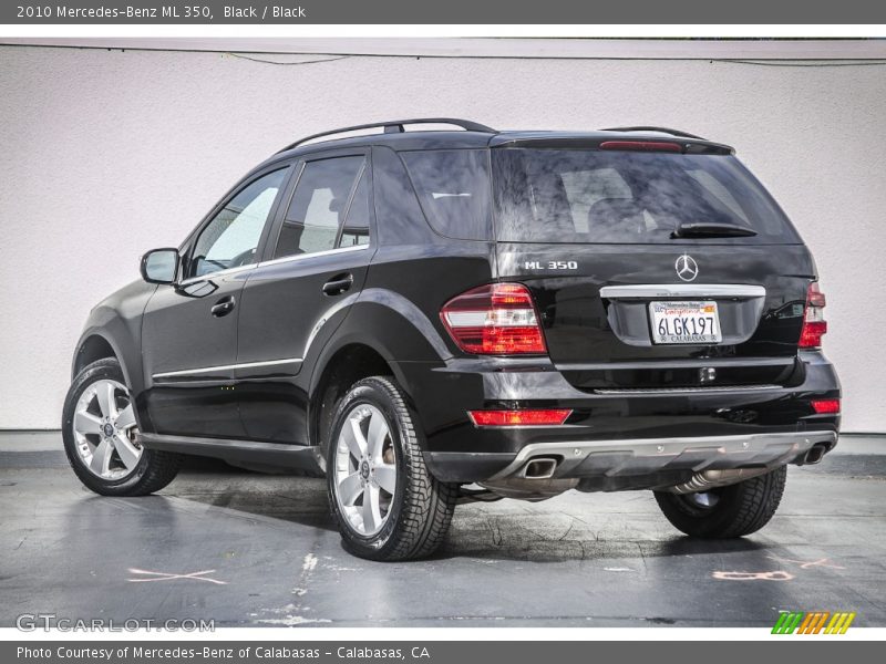 Black / Black 2010 Mercedes-Benz ML 350