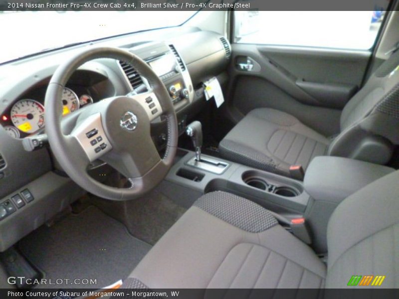 Brilliant Silver / Pro-4X Graphite/Steel 2014 Nissan Frontier Pro-4X Crew Cab 4x4