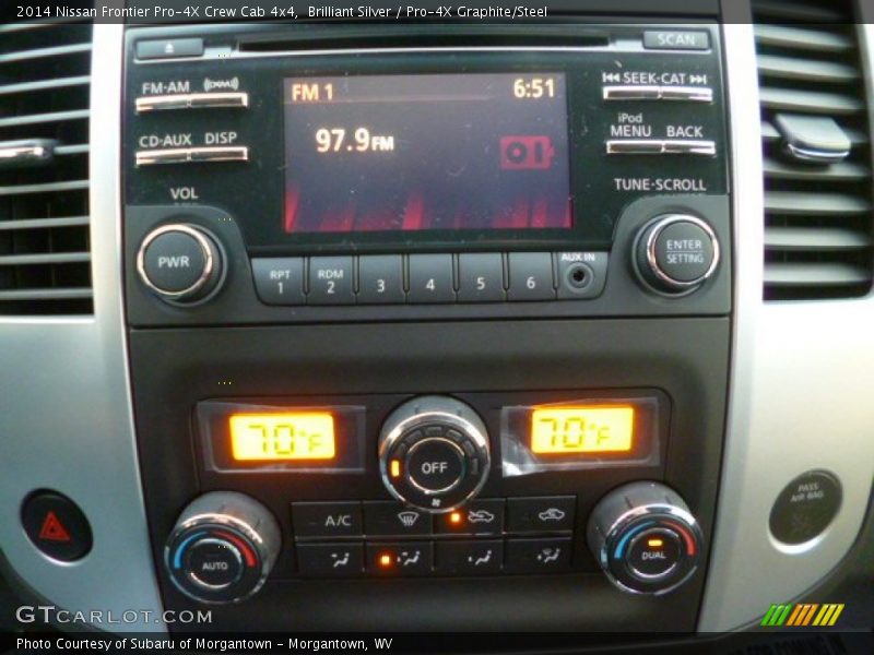 Brilliant Silver / Pro-4X Graphite/Steel 2014 Nissan Frontier Pro-4X Crew Cab 4x4