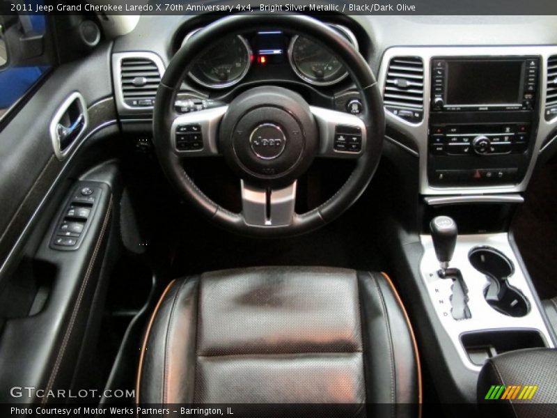 Bright Silver Metallic / Black/Dark Olive 2011 Jeep Grand Cherokee Laredo X 70th Anniversary 4x4