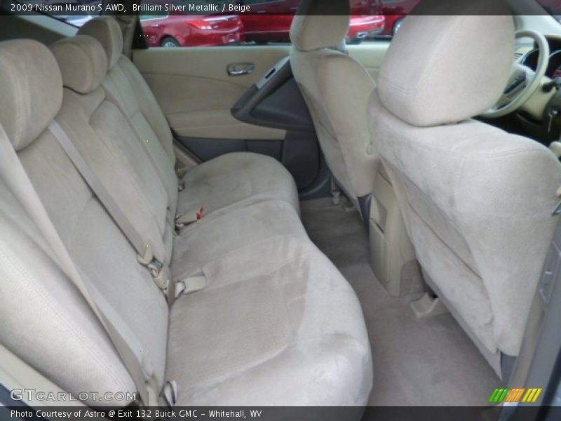 Brilliant Silver Metallic / Beige 2009 Nissan Murano S AWD