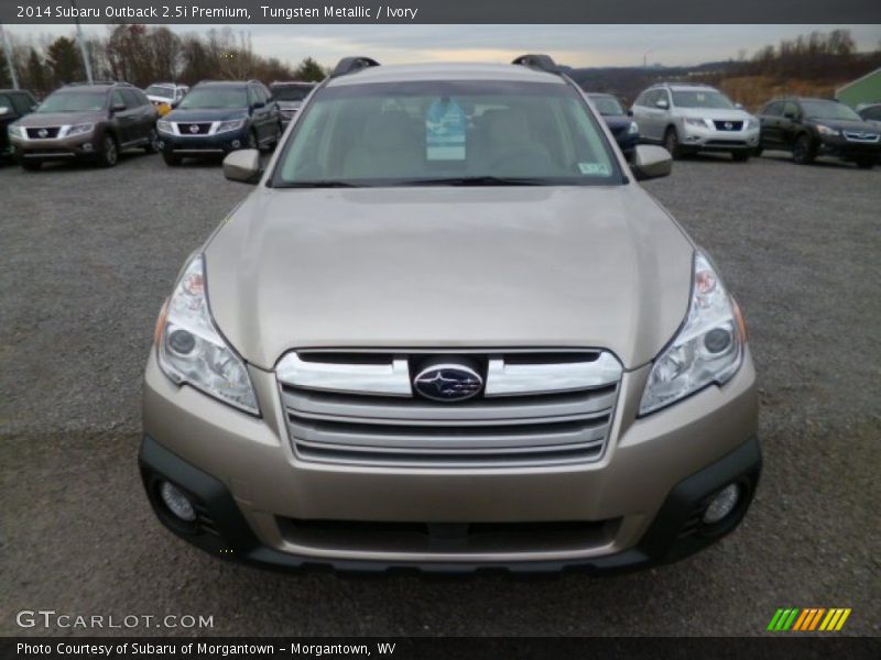 Tungsten Metallic / Ivory 2014 Subaru Outback 2.5i Premium