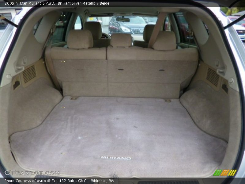 Brilliant Silver Metallic / Beige 2009 Nissan Murano S AWD