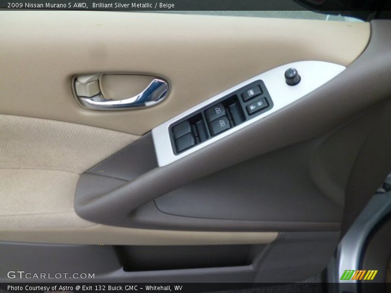 Brilliant Silver Metallic / Beige 2009 Nissan Murano S AWD
