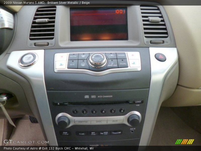 Brilliant Silver Metallic / Beige 2009 Nissan Murano S AWD