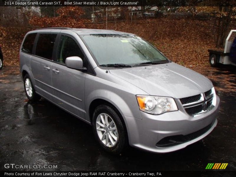 Billet Silver Metallic / Black/Light Graystone 2014 Dodge Grand Caravan SXT