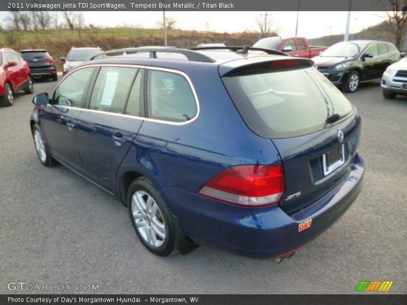 Tempest Blue Metallic / Titan Black 2011 Volkswagen Jetta TDI SportWagen