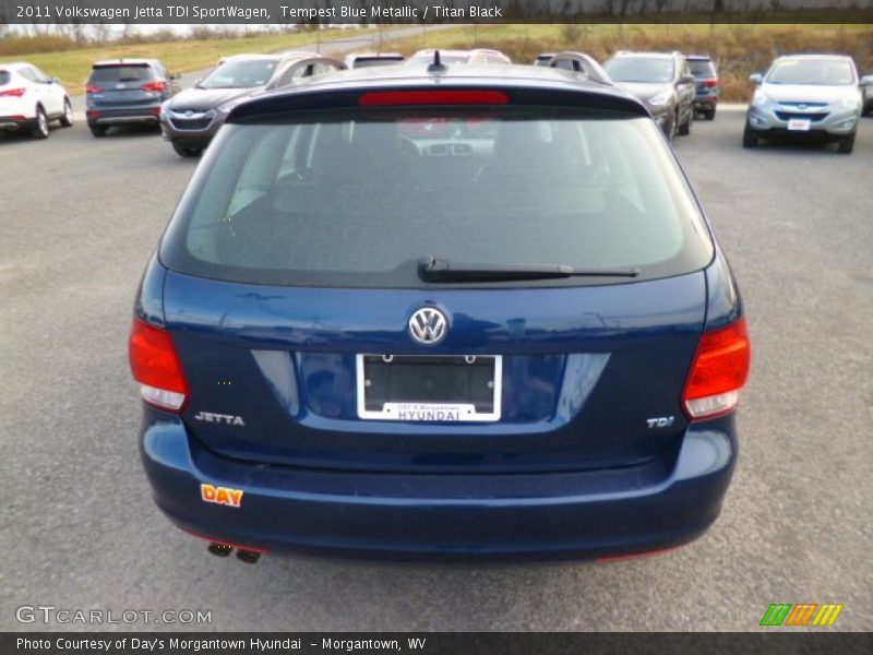 Tempest Blue Metallic / Titan Black 2011 Volkswagen Jetta TDI SportWagen