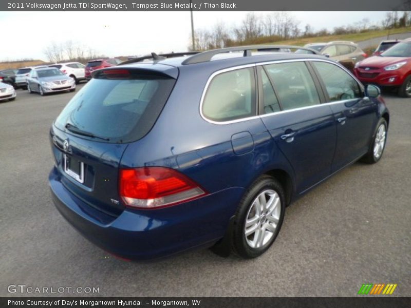 Tempest Blue Metallic / Titan Black 2011 Volkswagen Jetta TDI SportWagen