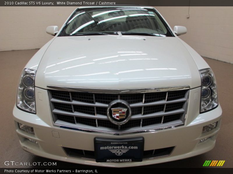 White Diamond Tricoat / Cashmere 2010 Cadillac STS V6 Luxury