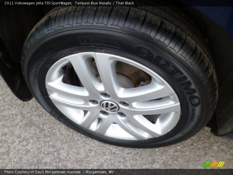 Tempest Blue Metallic / Titan Black 2011 Volkswagen Jetta TDI SportWagen