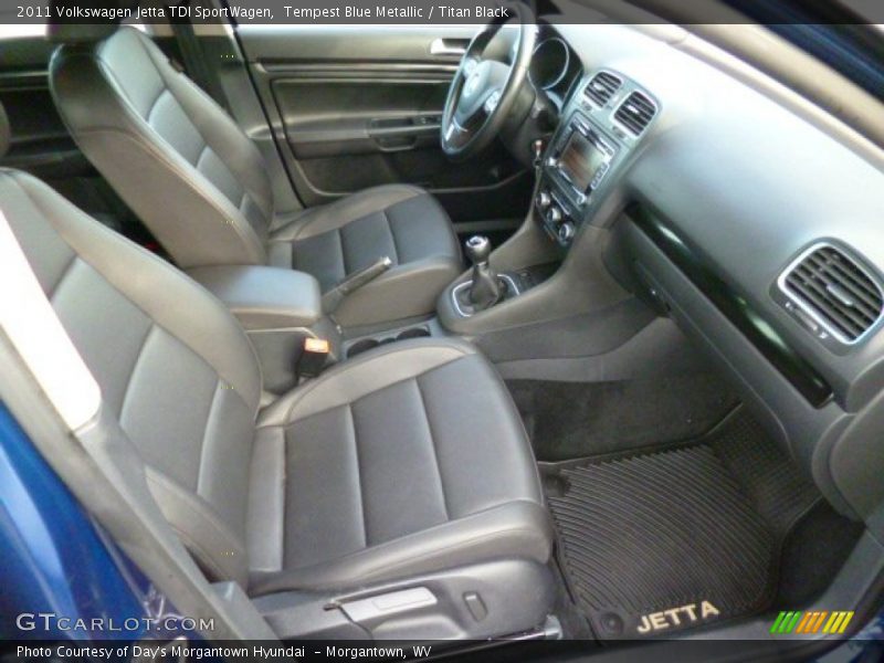 Tempest Blue Metallic / Titan Black 2011 Volkswagen Jetta TDI SportWagen