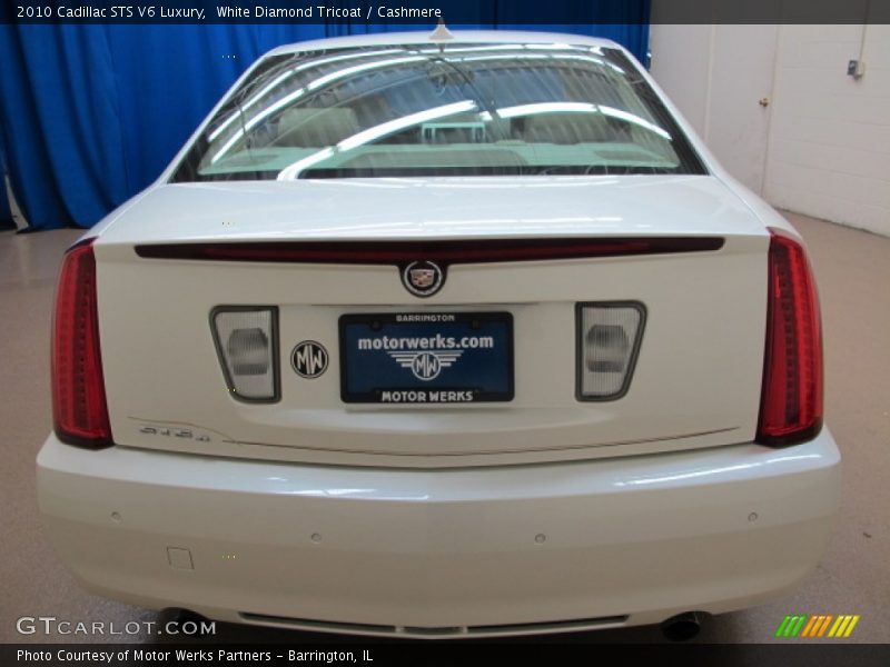 White Diamond Tricoat / Cashmere 2010 Cadillac STS V6 Luxury