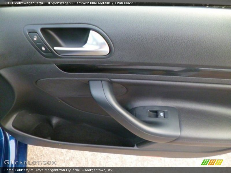 Tempest Blue Metallic / Titan Black 2011 Volkswagen Jetta TDI SportWagen
