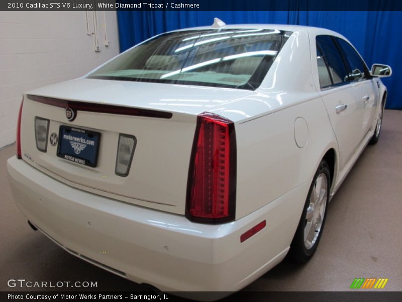White Diamond Tricoat / Cashmere 2010 Cadillac STS V6 Luxury