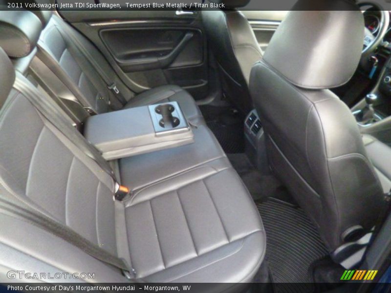 Tempest Blue Metallic / Titan Black 2011 Volkswagen Jetta TDI SportWagen