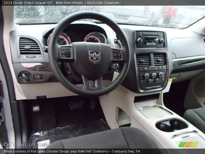 Billet Silver Metallic / Black/Light Graystone 2014 Dodge Grand Caravan SXT