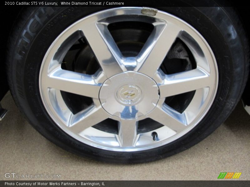 White Diamond Tricoat / Cashmere 2010 Cadillac STS V6 Luxury