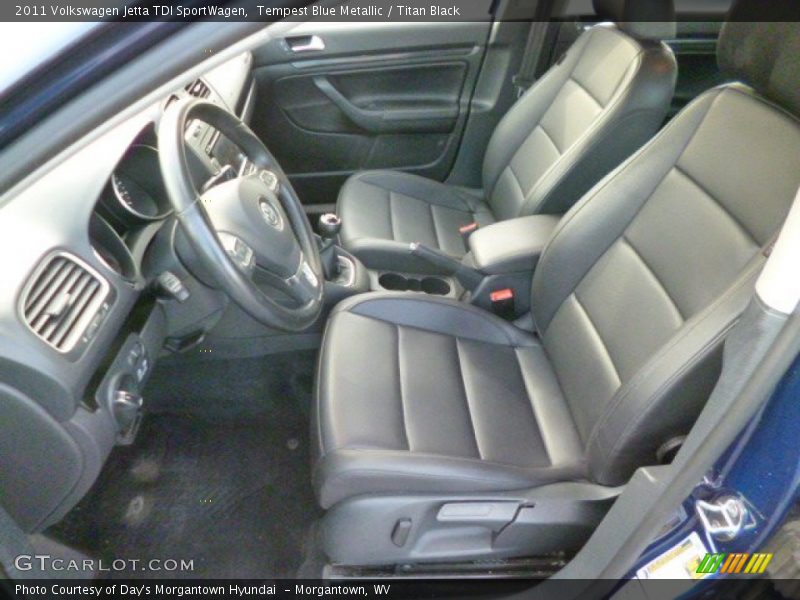 Tempest Blue Metallic / Titan Black 2011 Volkswagen Jetta TDI SportWagen