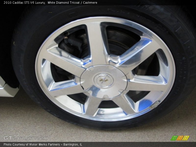 White Diamond Tricoat / Cashmere 2010 Cadillac STS V6 Luxury