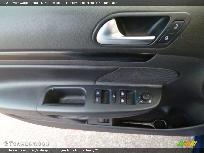 Tempest Blue Metallic / Titan Black 2011 Volkswagen Jetta TDI SportWagen