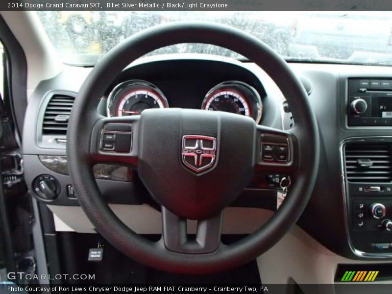 Billet Silver Metallic / Black/Light Graystone 2014 Dodge Grand Caravan SXT