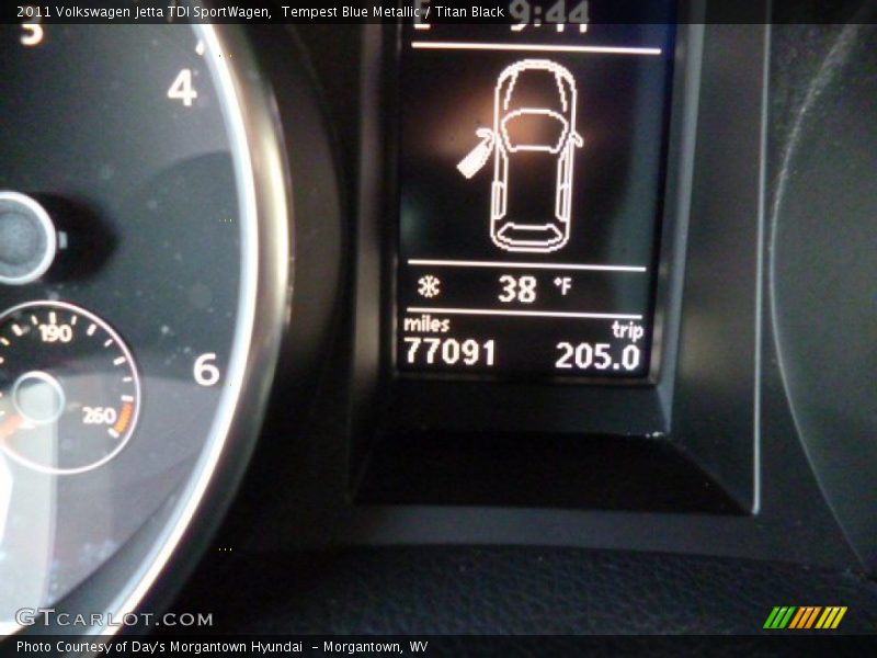 Tempest Blue Metallic / Titan Black 2011 Volkswagen Jetta TDI SportWagen