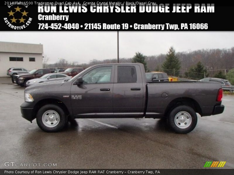 Granite Crystal Metallic / Black/Diesel Gray 2014 Ram 1500 Tradesman Quad Cab 4x4
