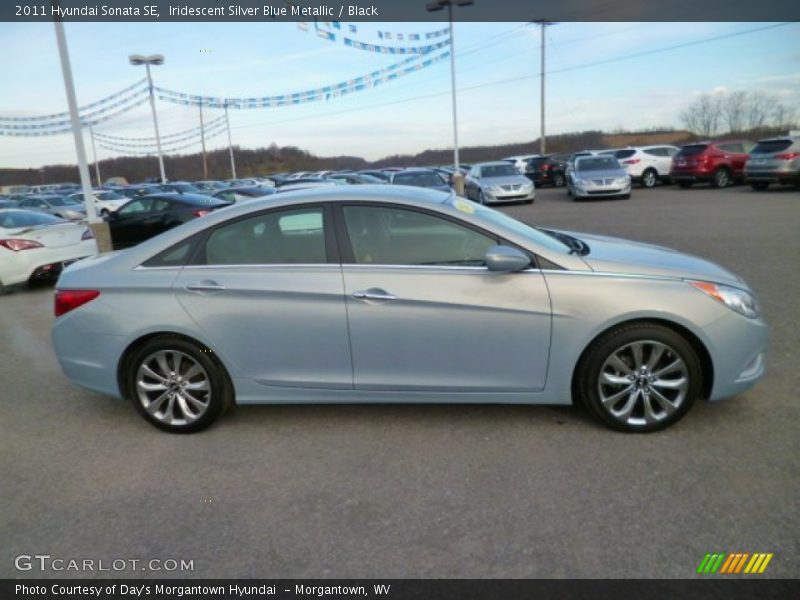 Iridescent Silver Blue Metallic / Black 2011 Hyundai Sonata SE