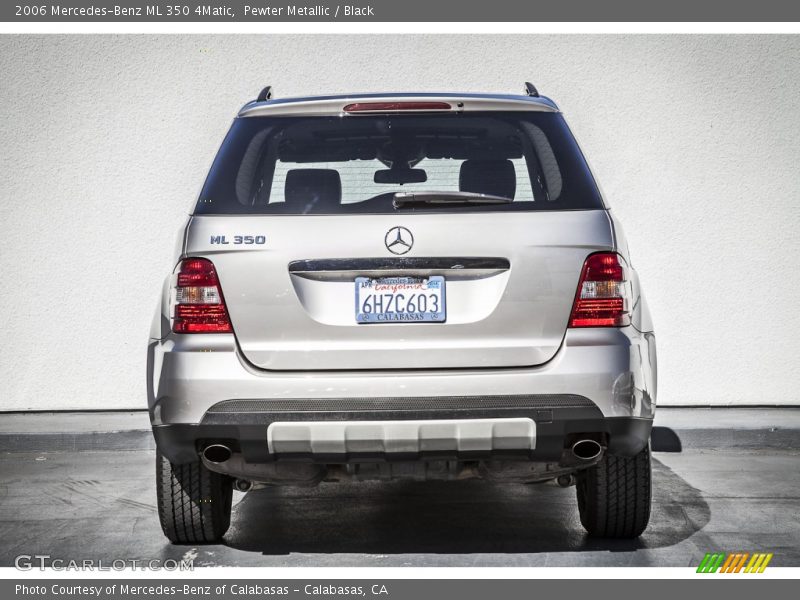 Pewter Metallic / Black 2006 Mercedes-Benz ML 350 4Matic