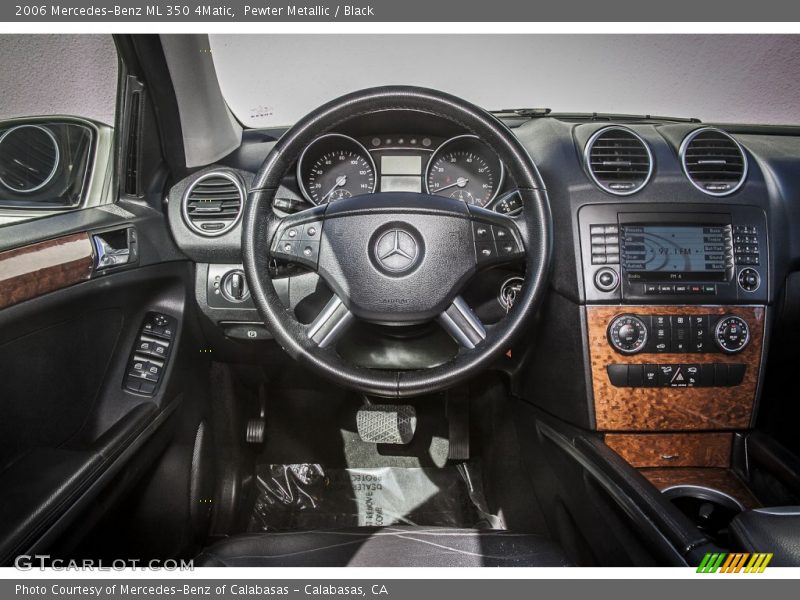 Pewter Metallic / Black 2006 Mercedes-Benz ML 350 4Matic