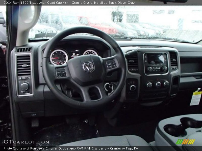 Granite Crystal Metallic / Black/Diesel Gray 2014 Ram 1500 Tradesman Quad Cab 4x4
