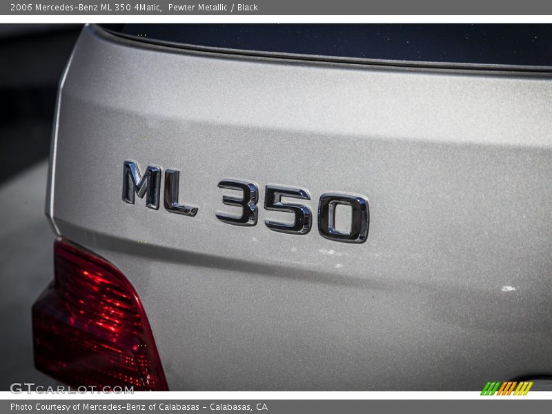 Pewter Metallic / Black 2006 Mercedes-Benz ML 350 4Matic