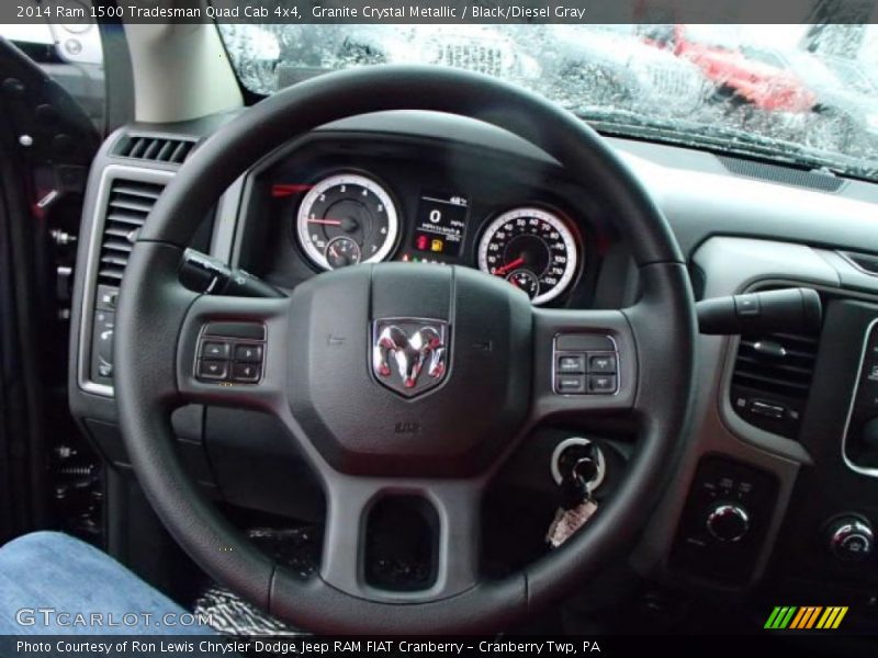 Granite Crystal Metallic / Black/Diesel Gray 2014 Ram 1500 Tradesman Quad Cab 4x4