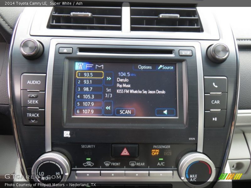 Super White / Ash 2014 Toyota Camry LE