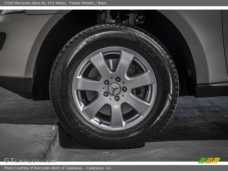 Pewter Metallic / Black 2006 Mercedes-Benz ML 350 4Matic
