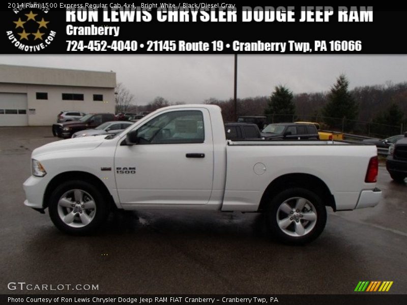 Bright White / Black/Diesel Gray 2014 Ram 1500 Express Regular Cab 4x4