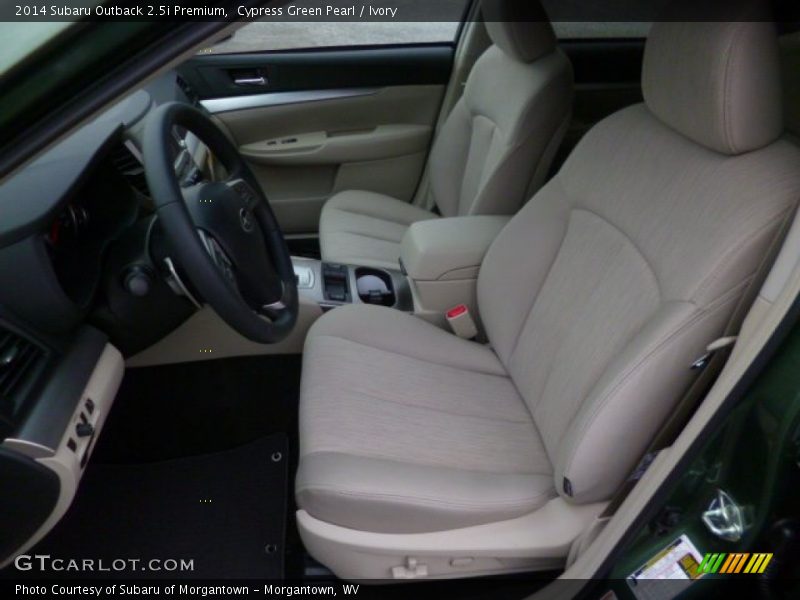 Cypress Green Pearl / Ivory 2014 Subaru Outback 2.5i Premium