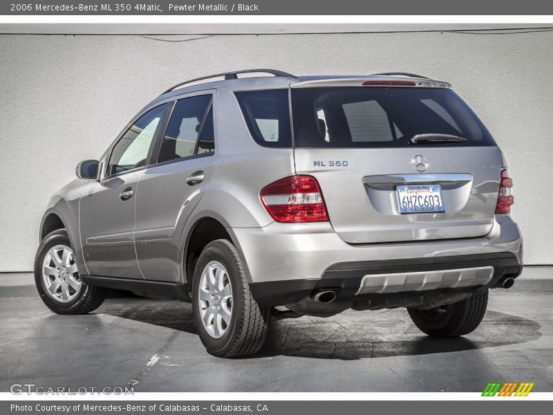 Pewter Metallic / Black 2006 Mercedes-Benz ML 350 4Matic