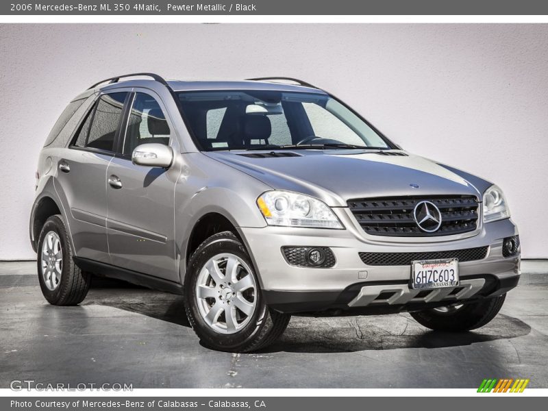 Pewter Metallic / Black 2006 Mercedes-Benz ML 350 4Matic